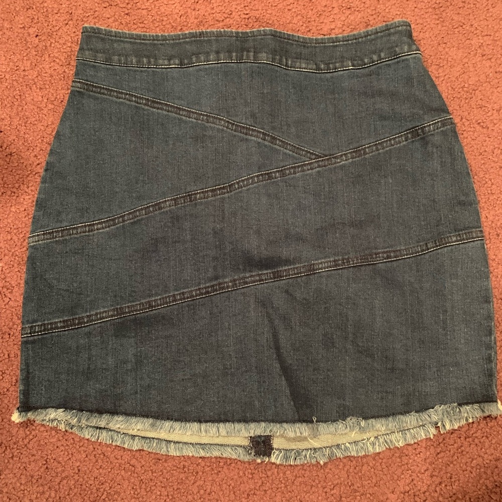 BCBG Jean Skirt